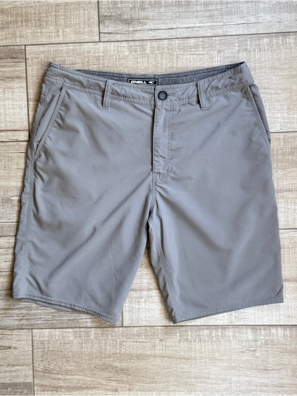 O’Neill Hybrid Shorts Men’s 32 Gray Hyperdry Stretch Boardshorts Walk Shorts